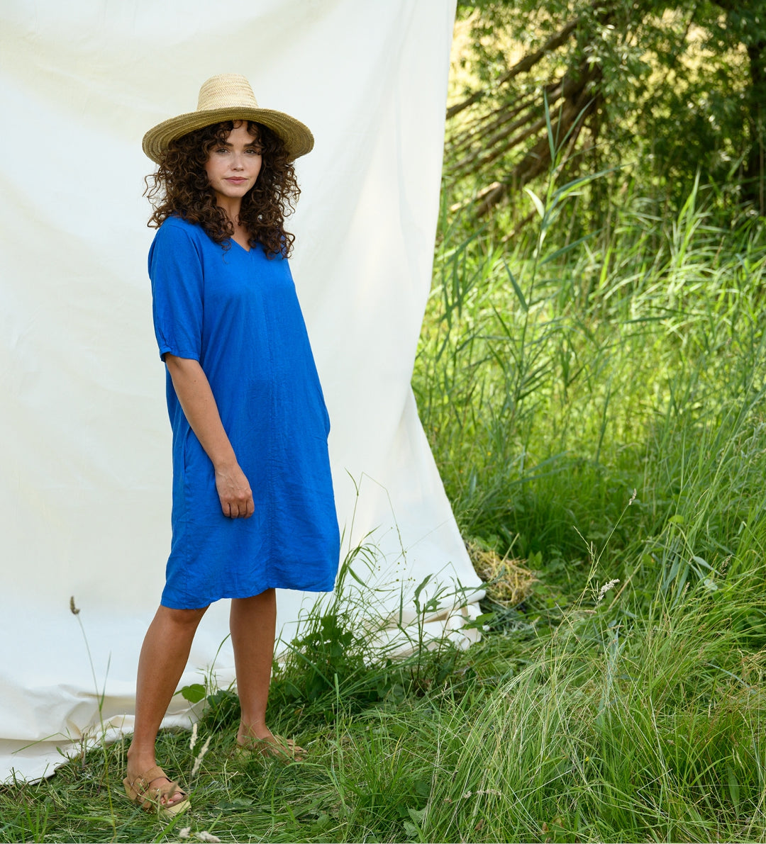 Jurk - Linde Linnen Uni | Kobalt