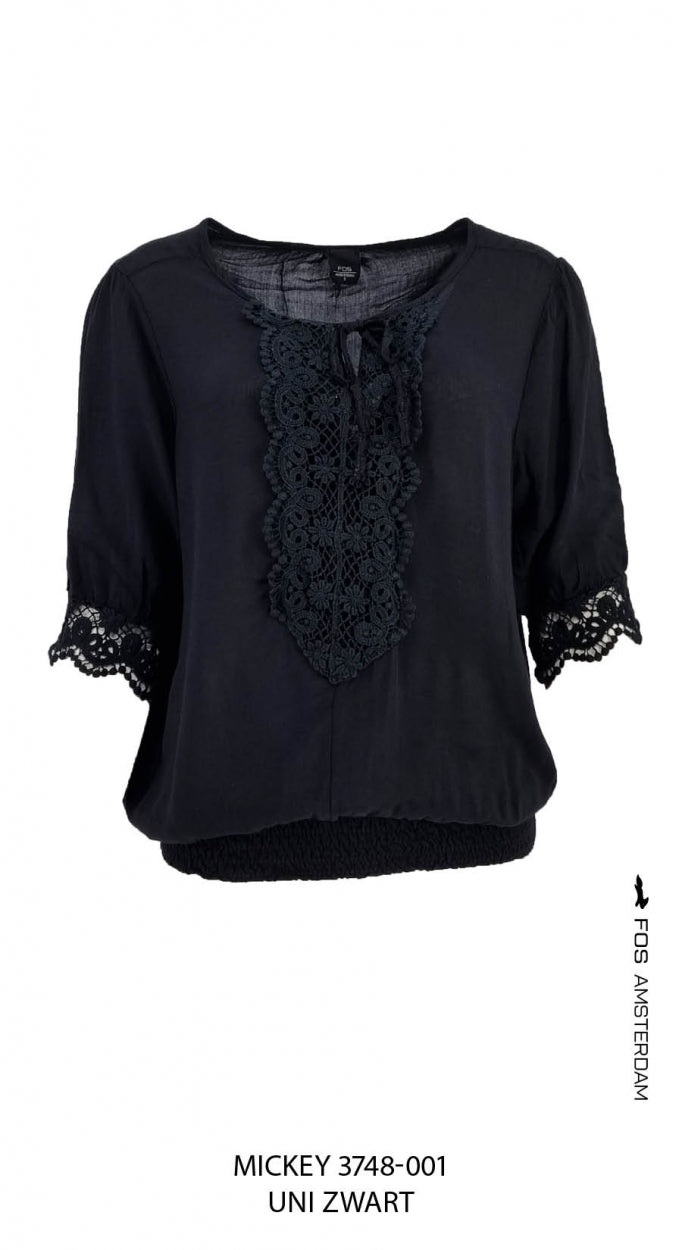blouson micky zwart