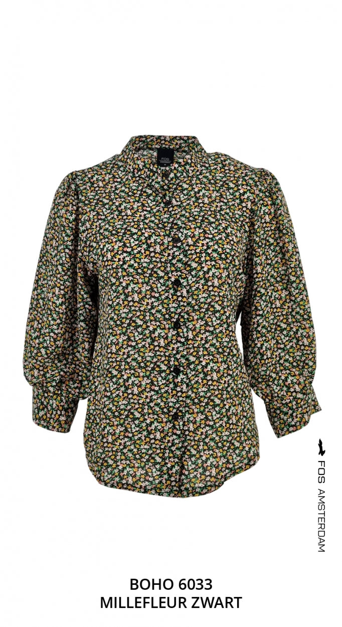 Boho - Millefleur | Zwart Tops & Blouses