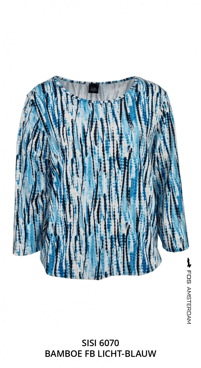 Sisi - Bamboe FB | Licht-Blauw Tops & Blouses
