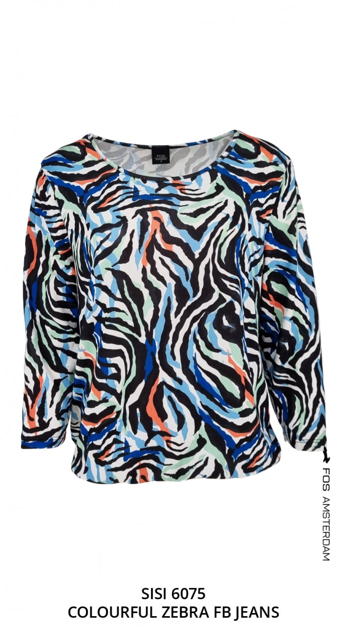 Sisi - Colourful zebra FB | Jeans