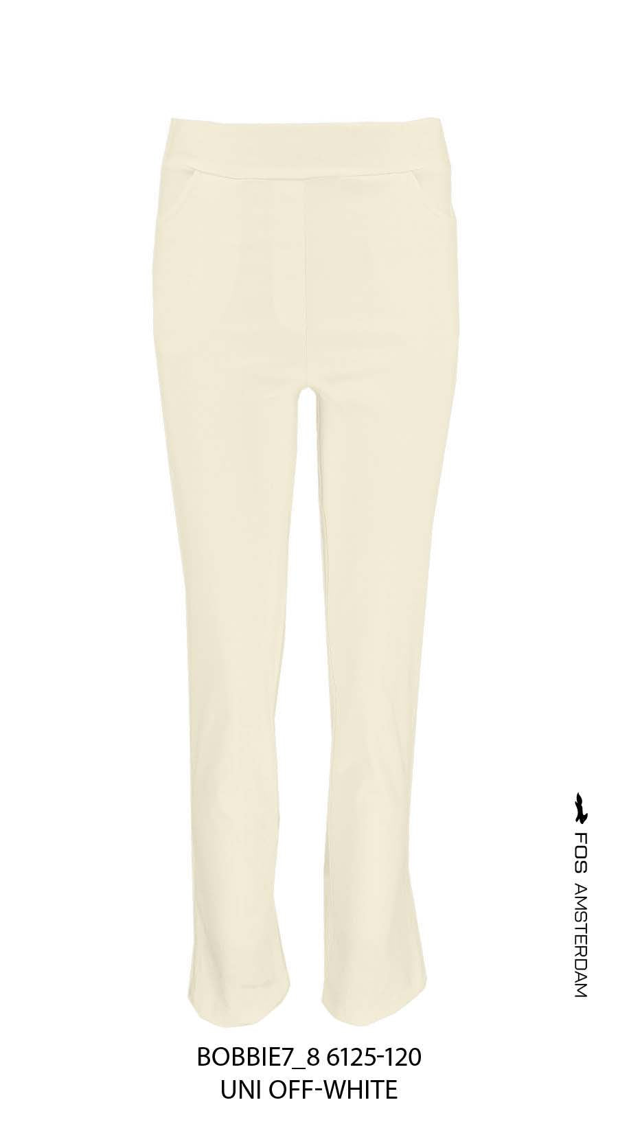 broek bobbie7_8 uni off white
