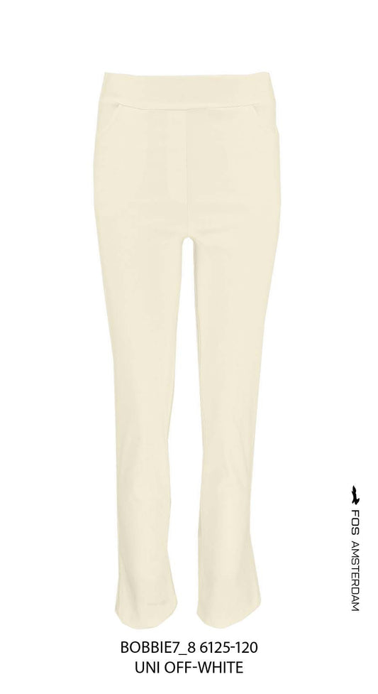broek bobbie7_8 uni off white