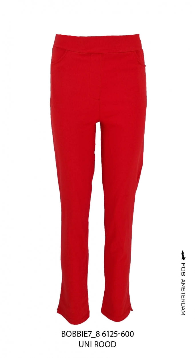 broek bobbie7 8 uni rood