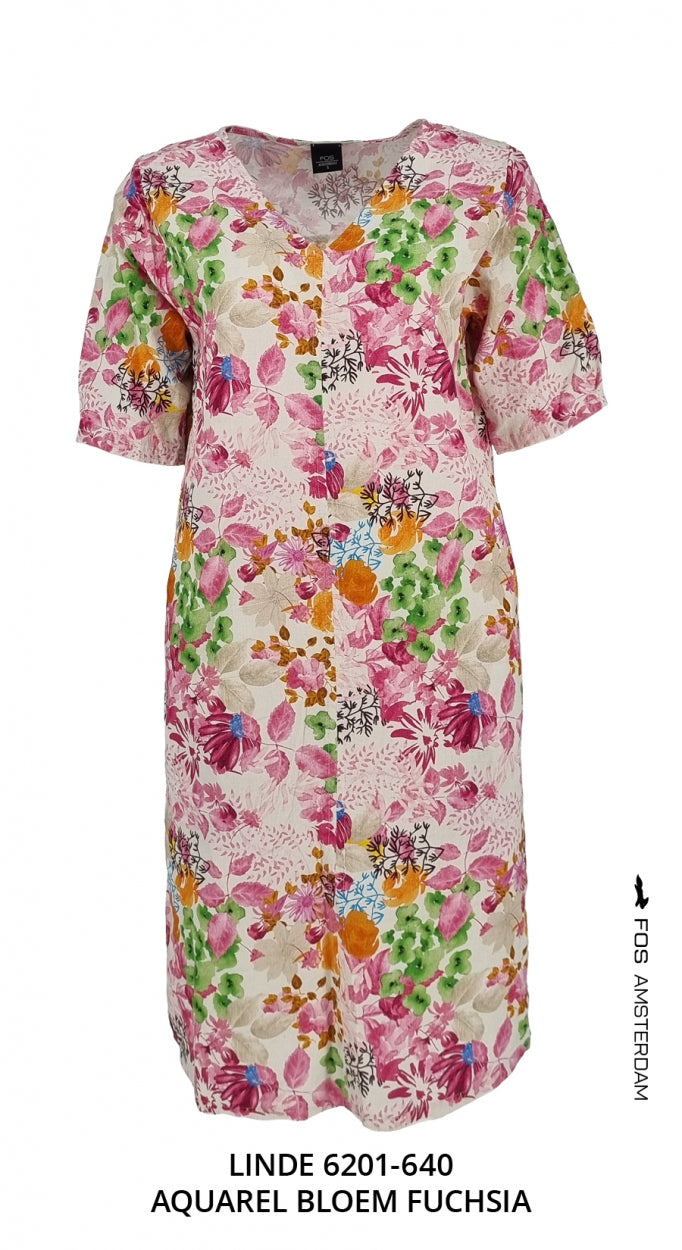 Linde - Aquarel bloem | Fuchsia