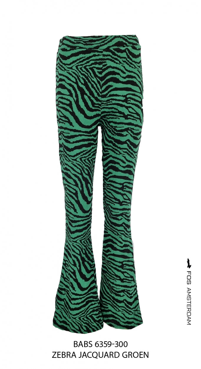 Babs - Zebra Jacquard | Groen