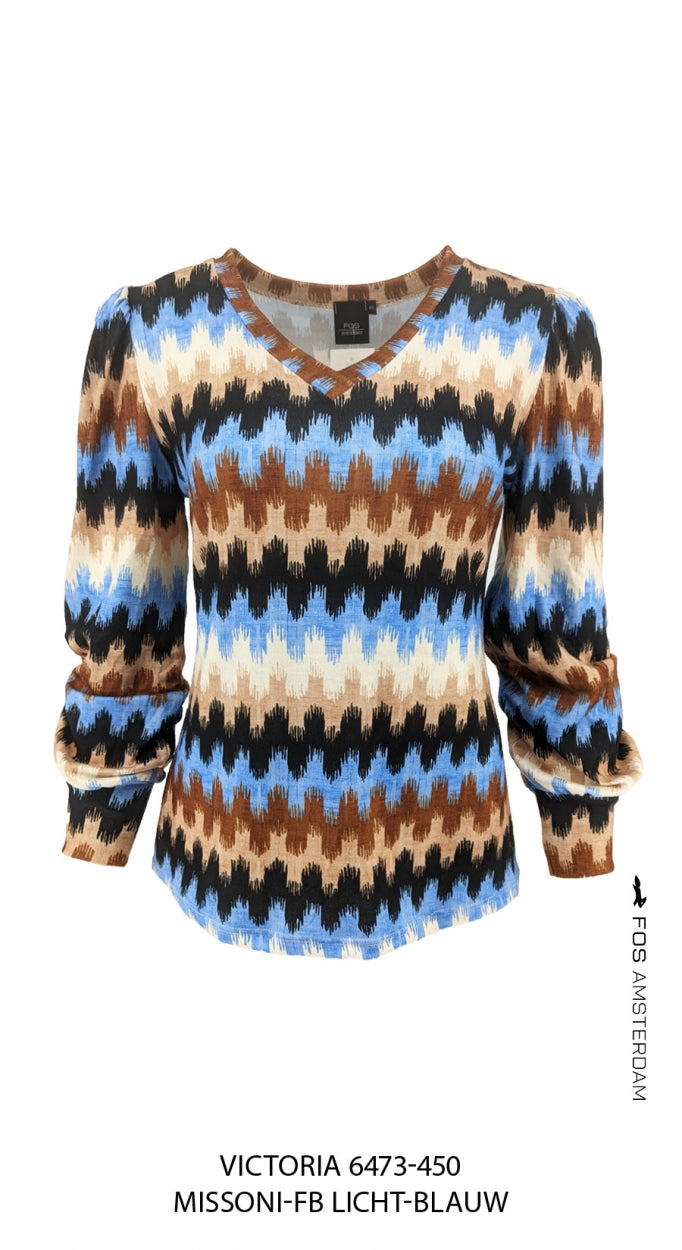 Victoria - Missoni-FB | Licht-Blauw