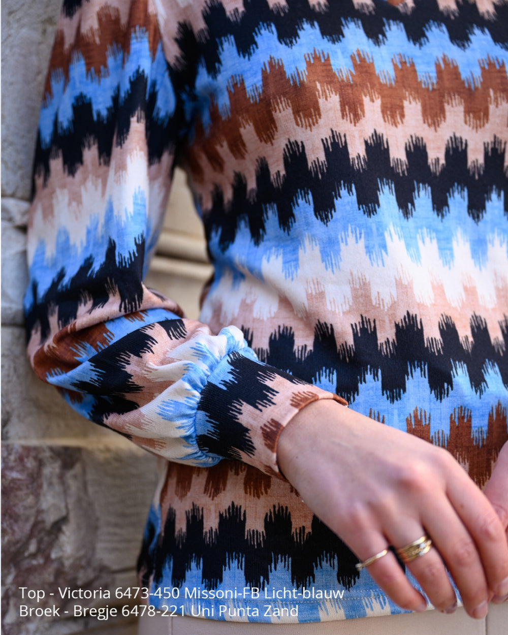 Victoria - Missoni-FB | Licht-Blauw