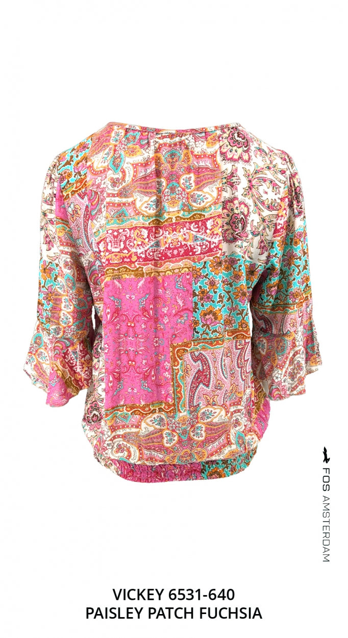 Vickey - Paisley Patch | Fuchsia