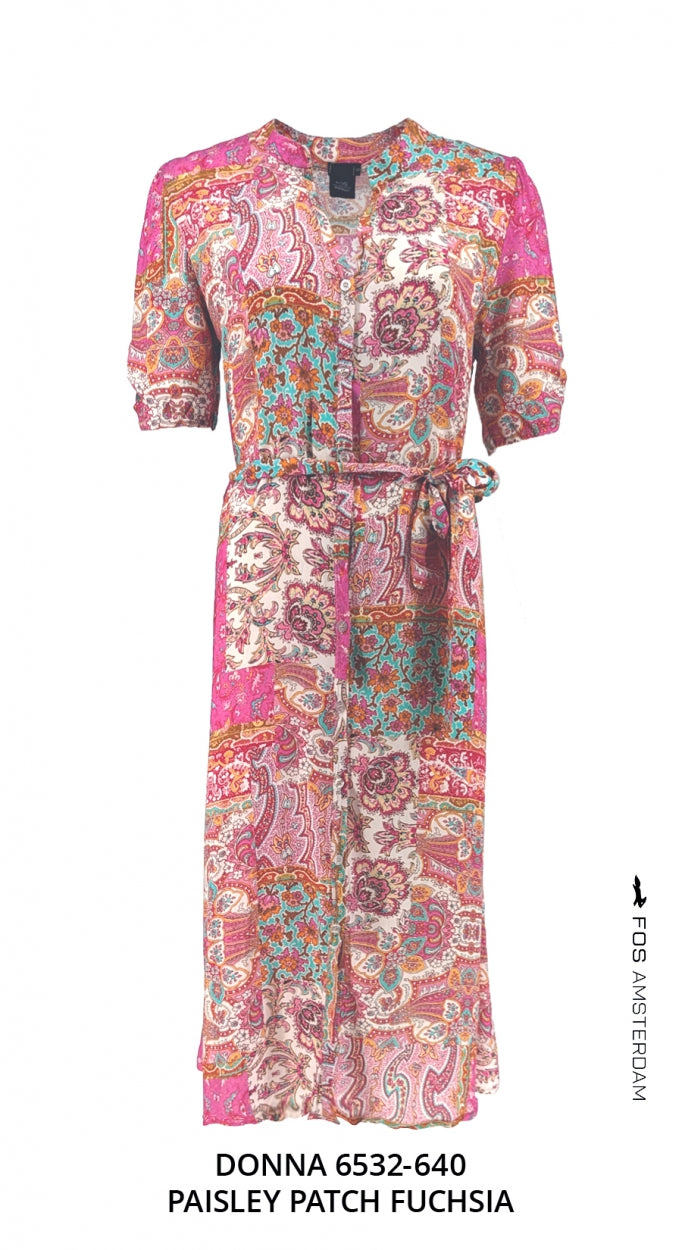 Donna - Paisley Patch | Fuchsia