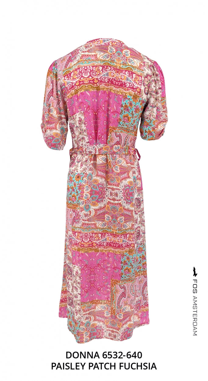 Donna - Paisley Patch | Fuchsia