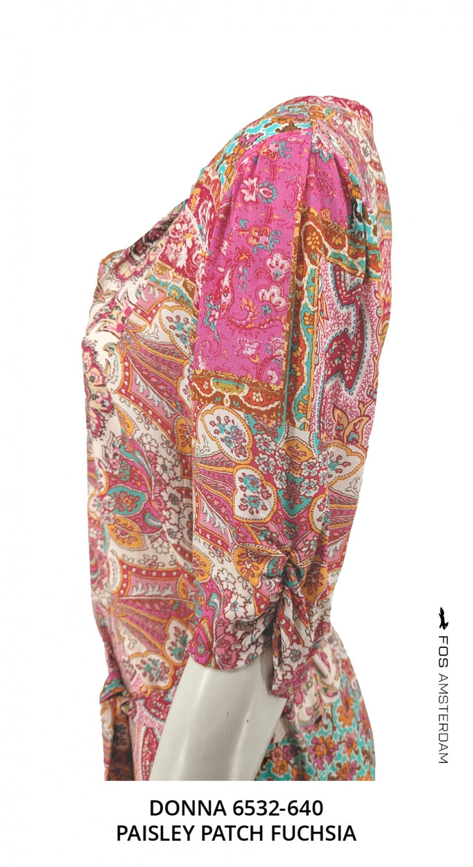 Donna - Paisley Patch | Fuchsia