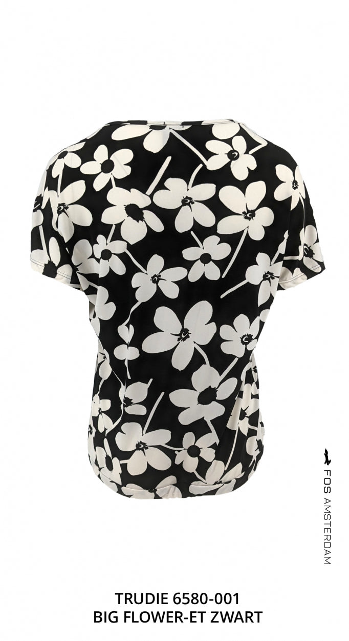 top trudie big flower et zwart