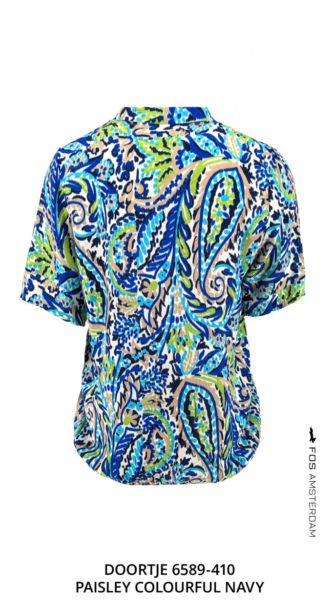 Doortje - Paisley Colourful | Navy