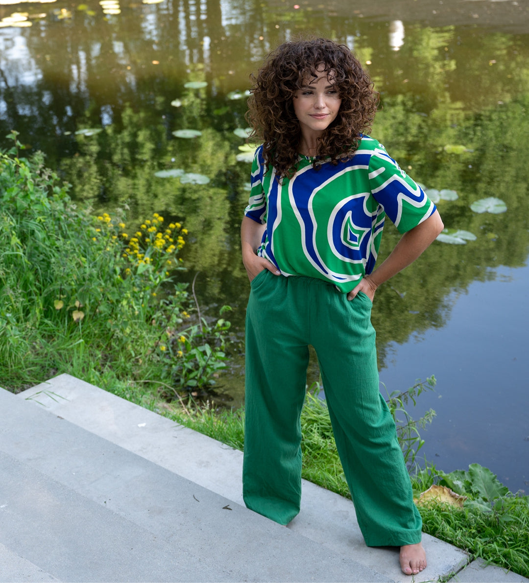 Rikki - Uni | Groen Broeken