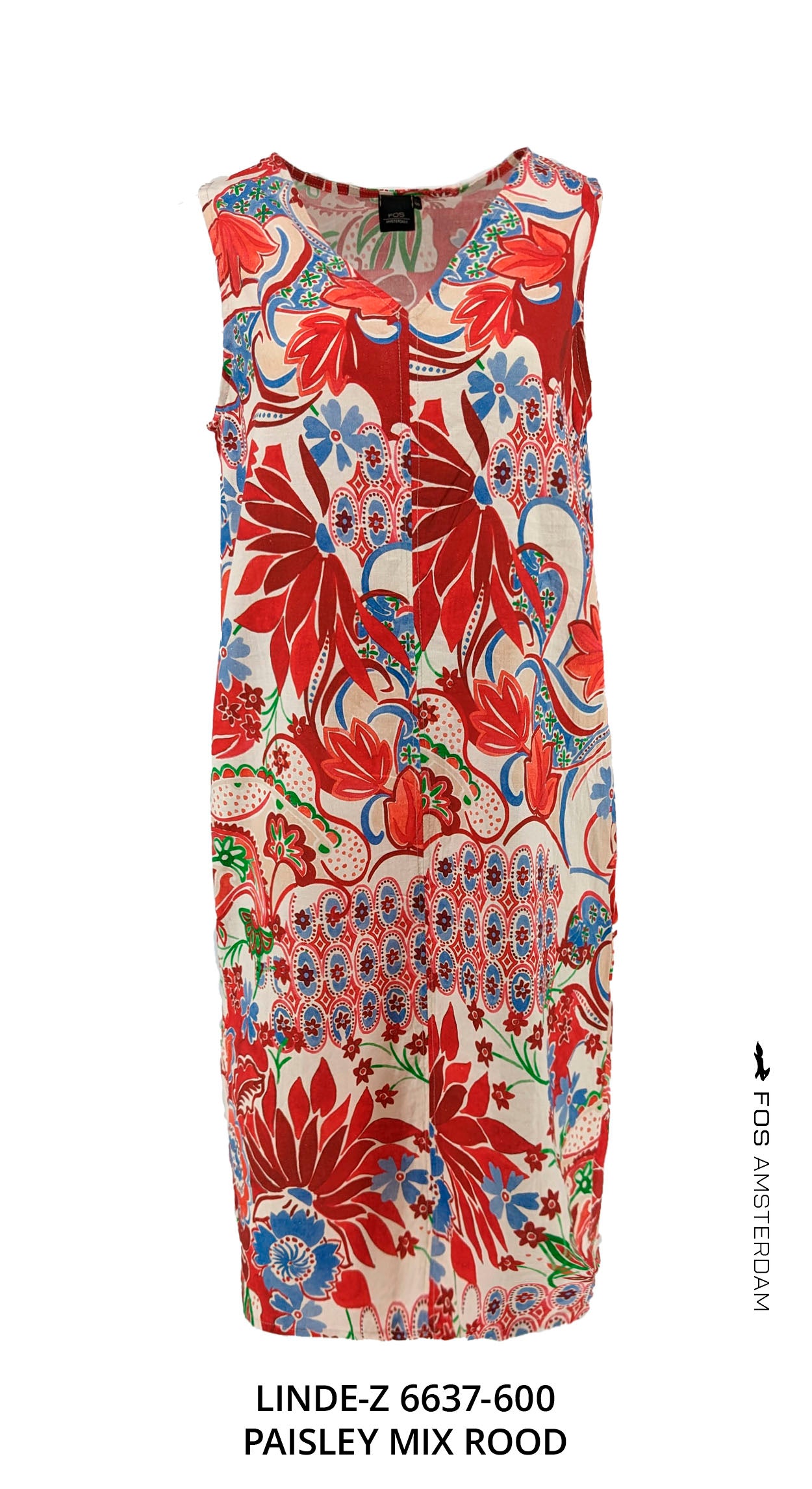 Linde-Z - paisley mix | Rood
