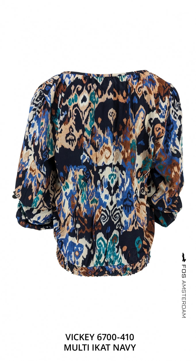 Vickey - Multi Ikat | Navy