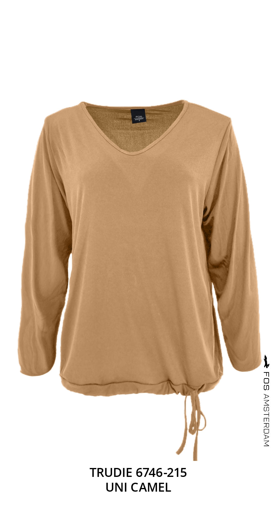 Trudie - Uni-ET lange mouw | Camel