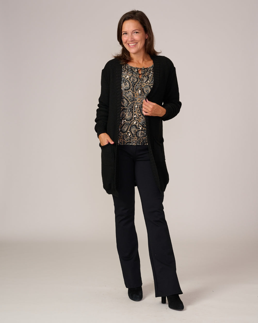 Vickey - Paisley | Zwart