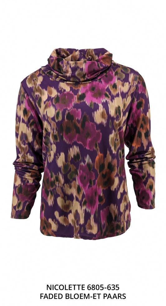 Nicolette - Faded Bloem-ET | Paars