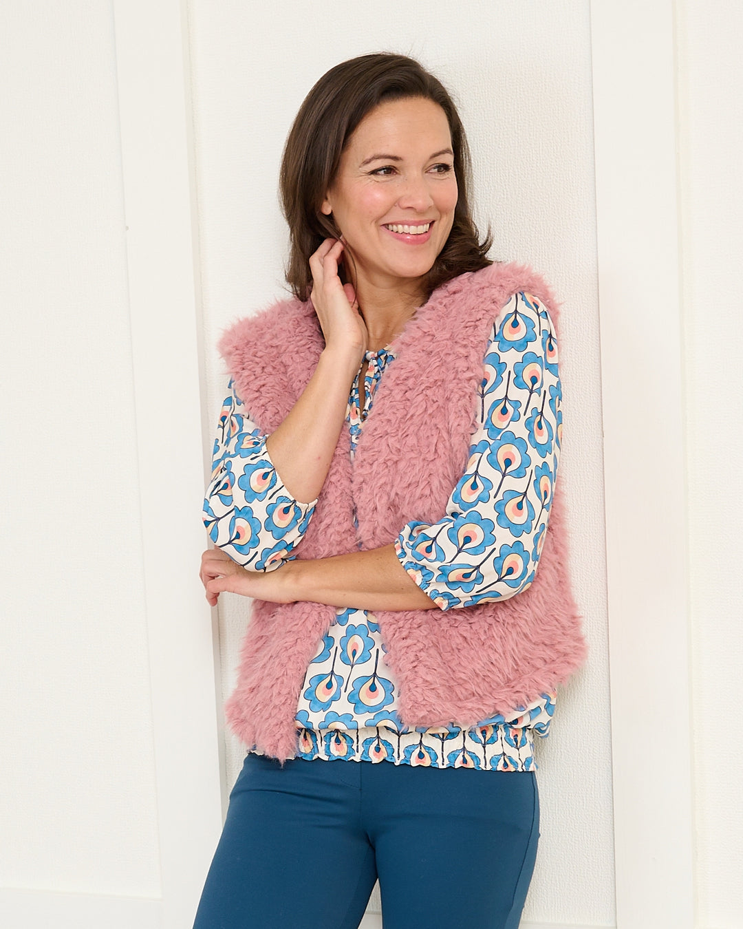 Gilet - Margriet Faux Fur | Roze