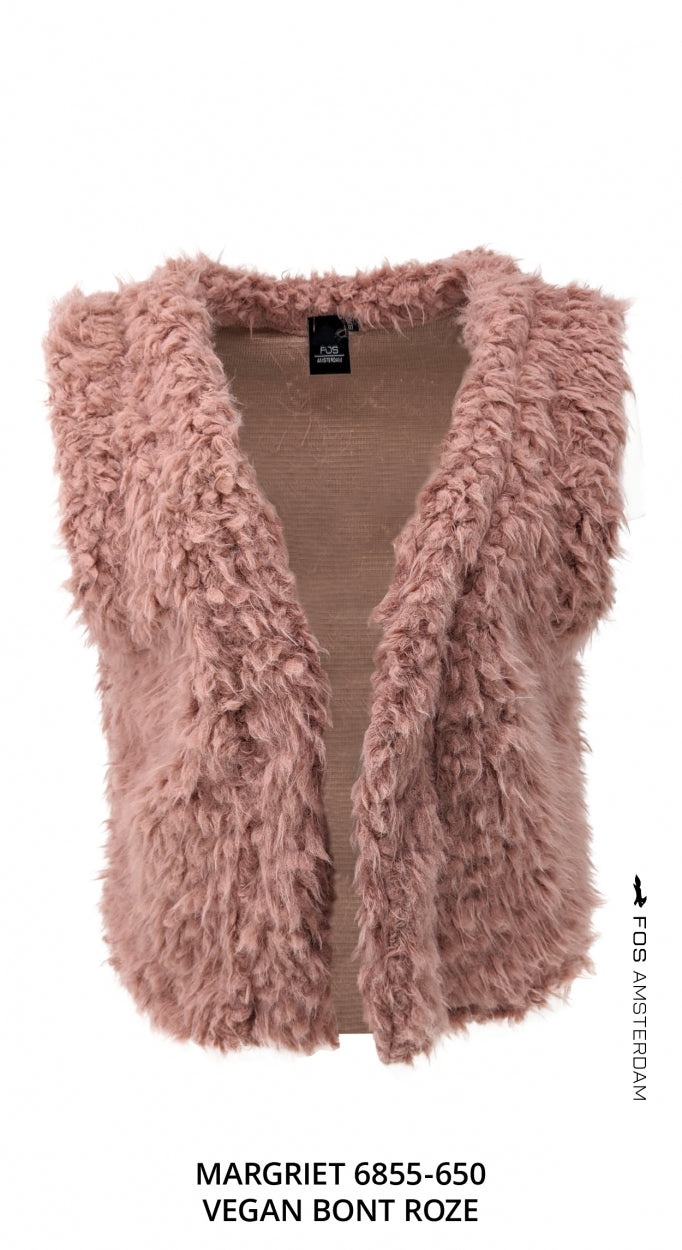 Gilet - Margriet Faux Fur | Roze