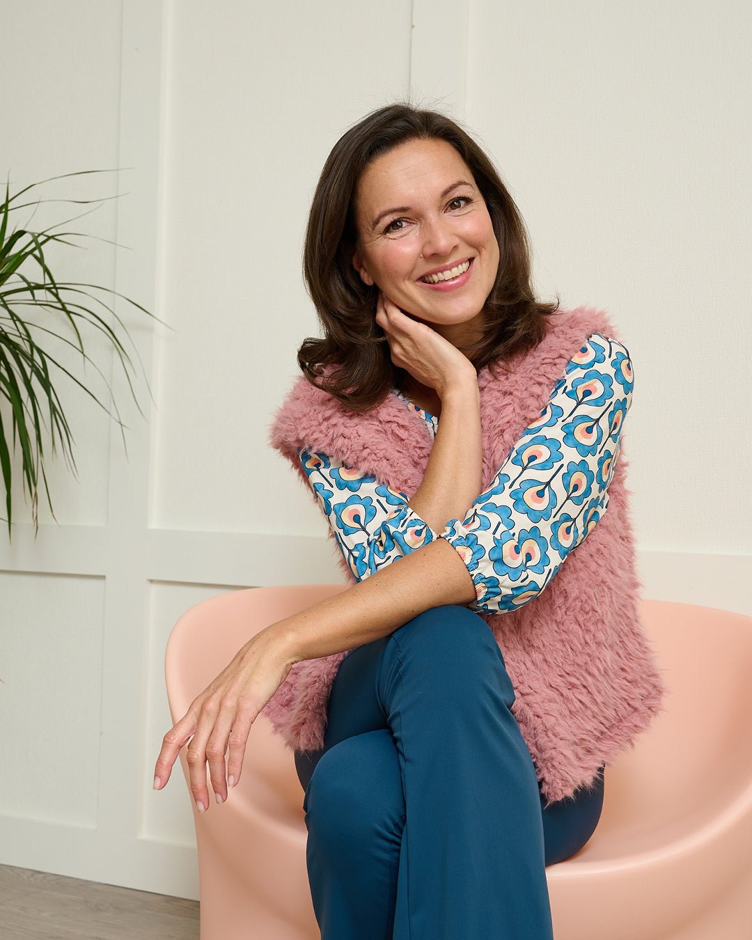Gilet - Margriet Faux Fur | Roze