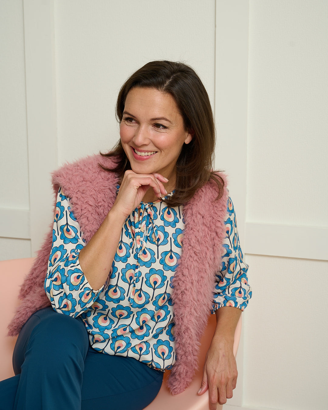 Gilet - Margriet Faux Fur | Roze