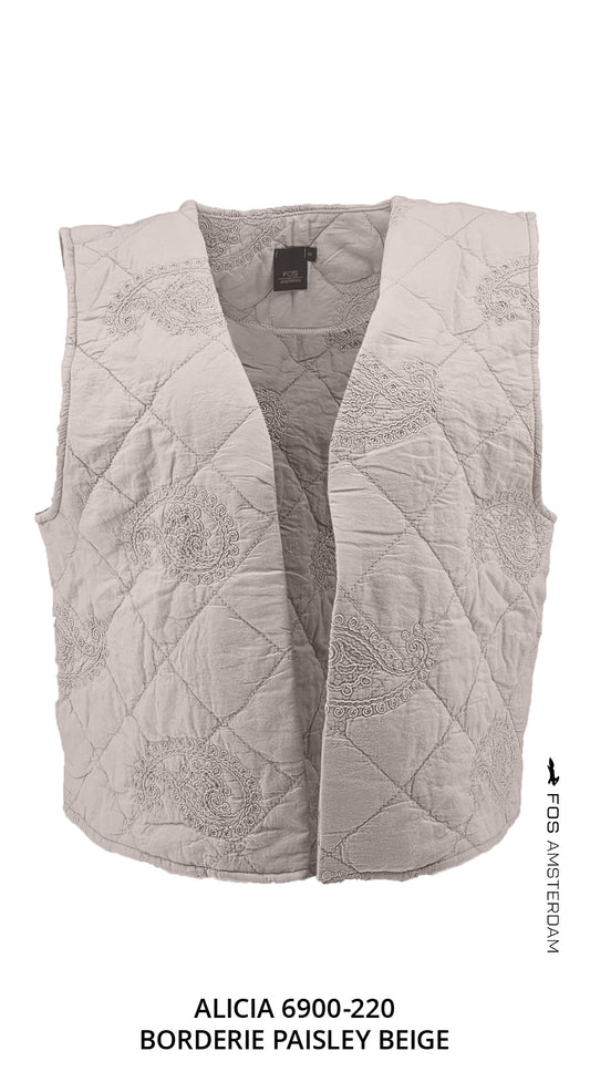 Alicia - Broderie Paisley | Beige