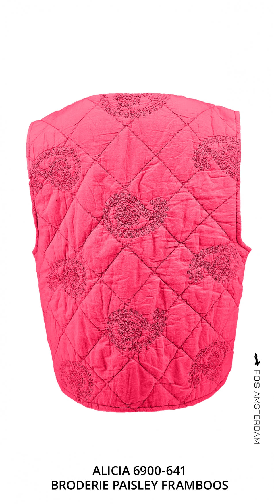 Alicia - Broderie Paisley | Framboos Gilets