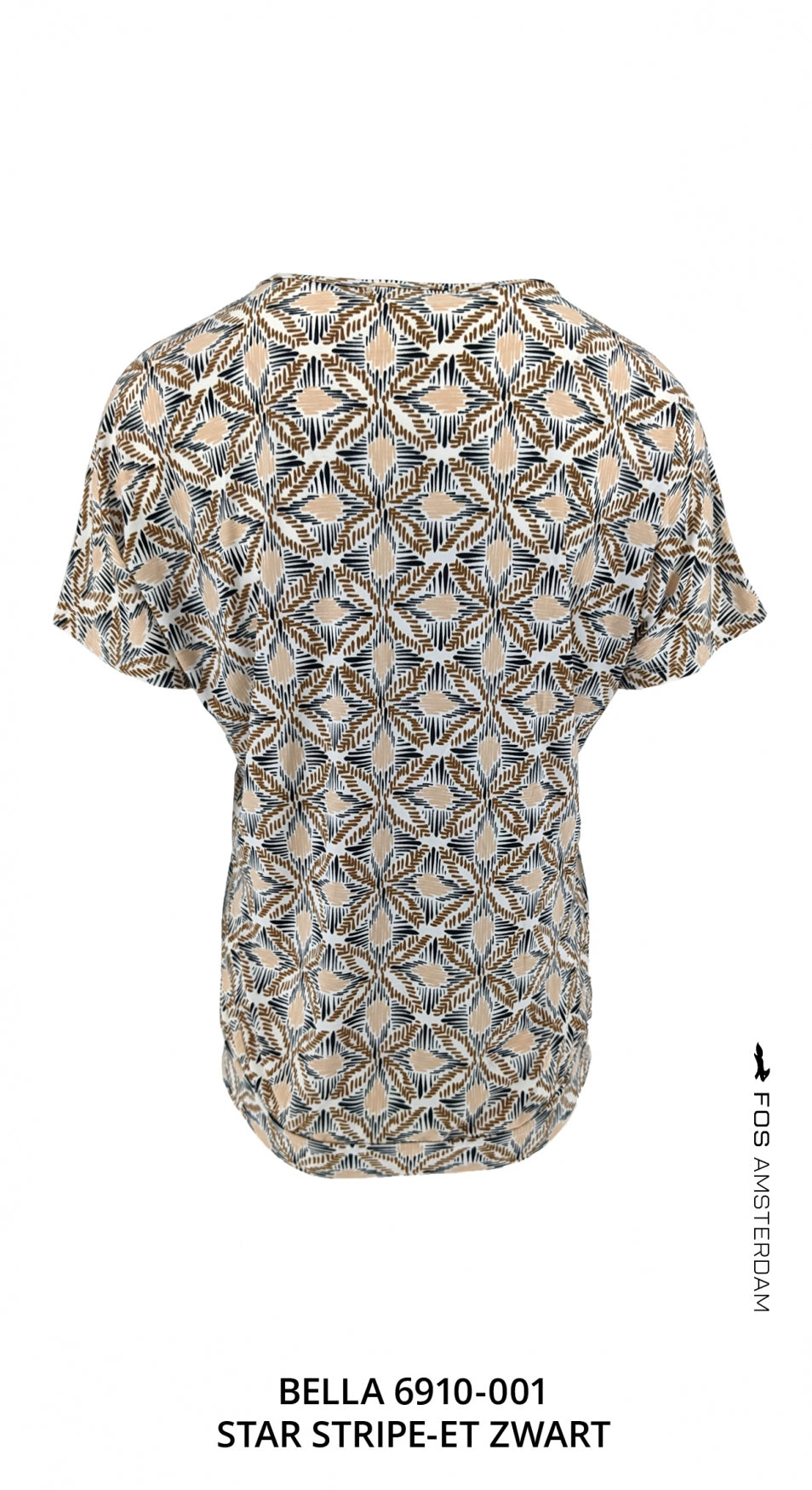 top bella star stripe et zwart