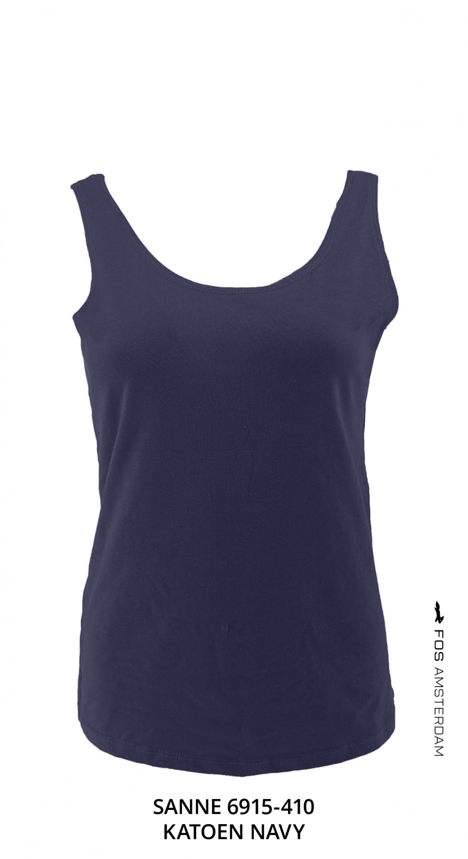 hemd sanne katoen navy