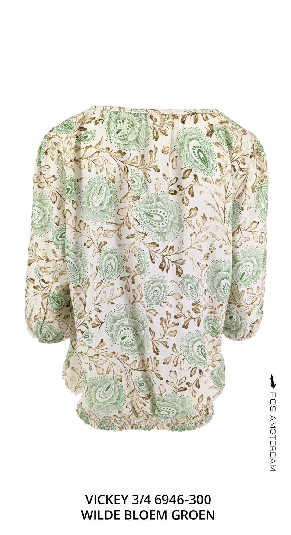 Vickey 3/4 - Wilde Bloem | Groen