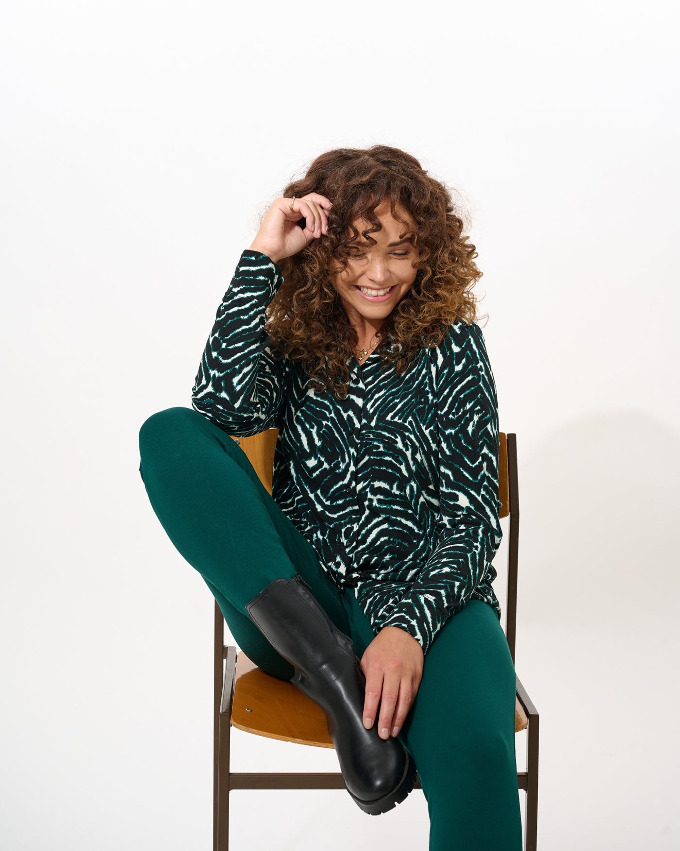 Olivia - Zebra-ET | Bottle Green