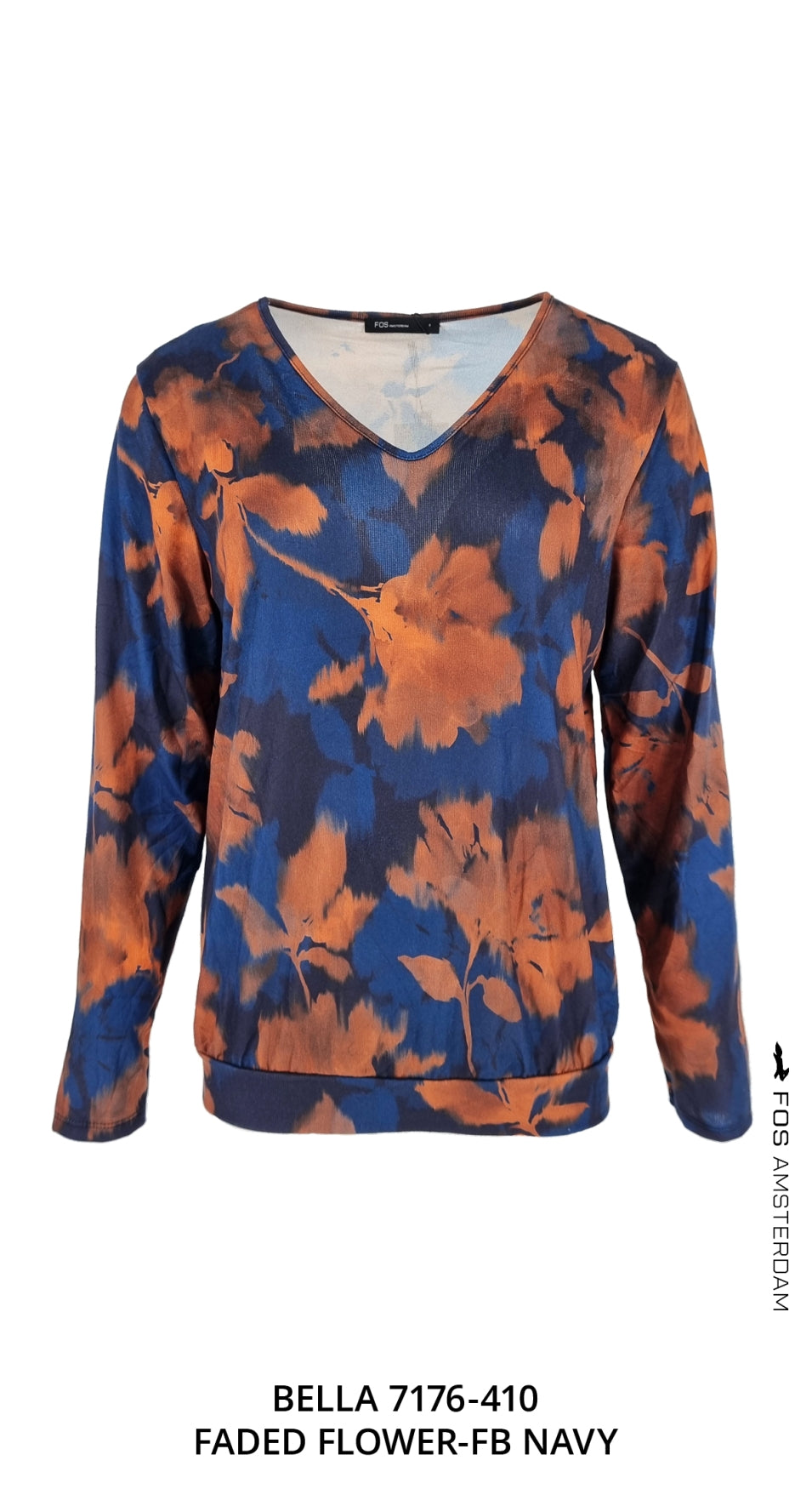 Bella - Faded Flower-FB | Navy