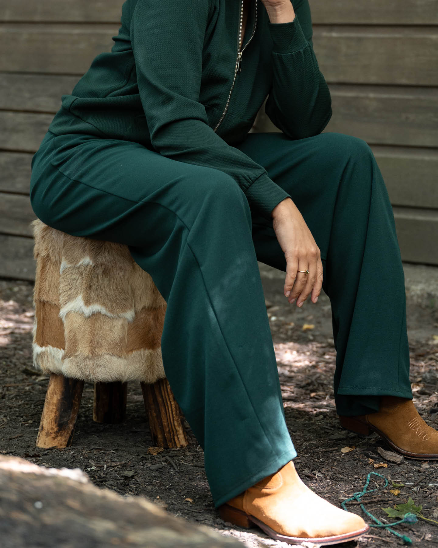 Broek - Bentha Uni | Bottle Green