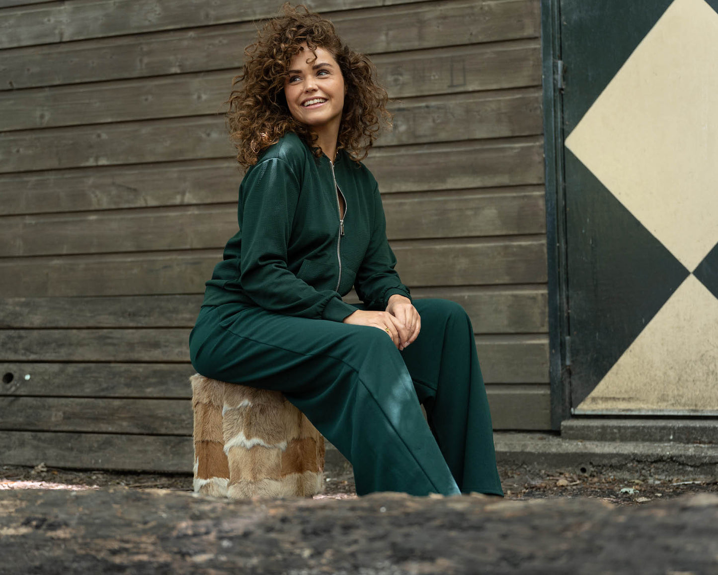 Broek - Bentha Uni | Bottle Green