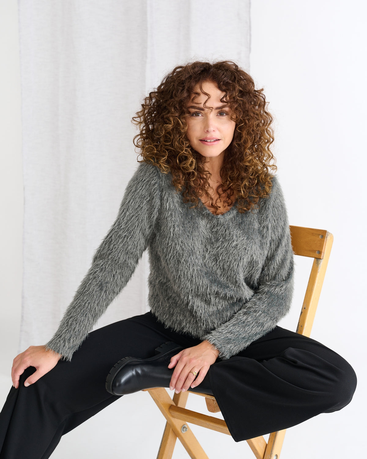 Sharon - Fluffy Chenille | Grijs