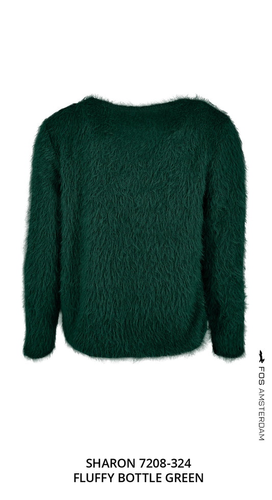 Sharon - Fluffy Chenille | Bottle Green