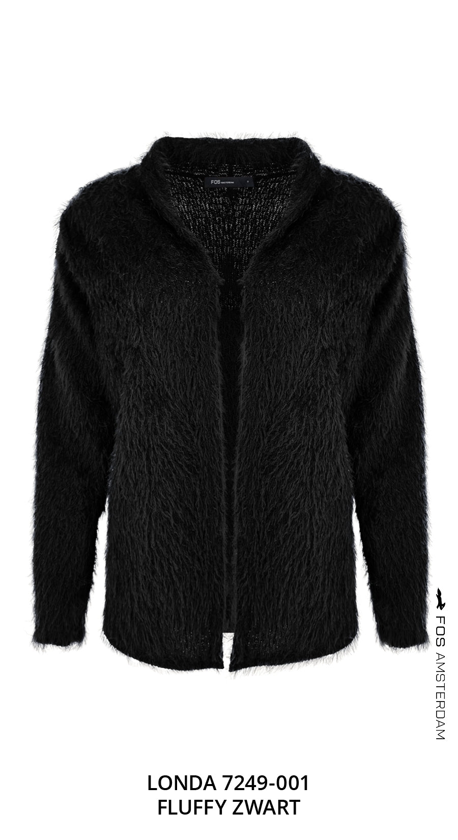 Vest - Londa Fluffy-Fluffy | Zwart