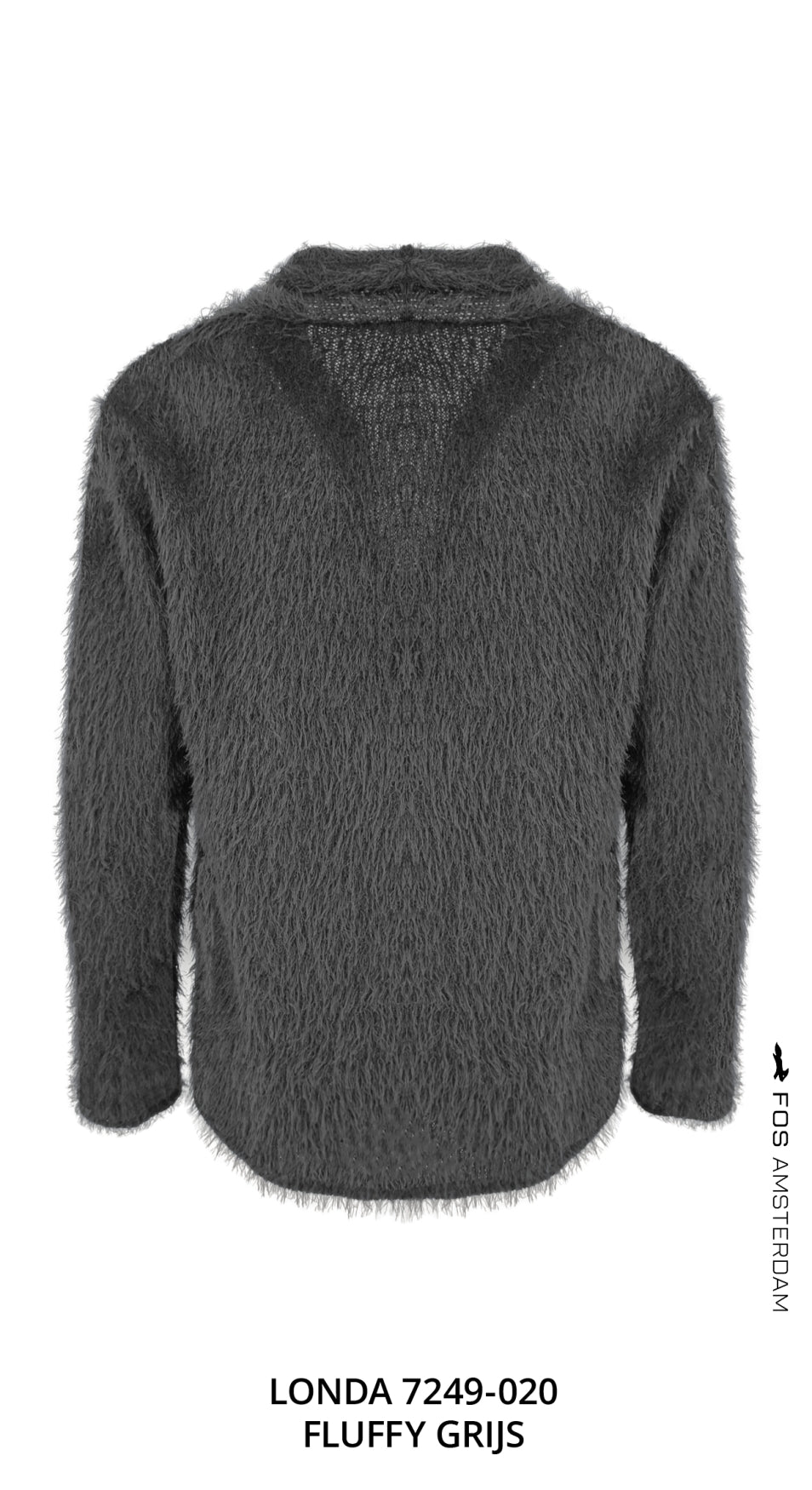 vest londa fluffy grijs