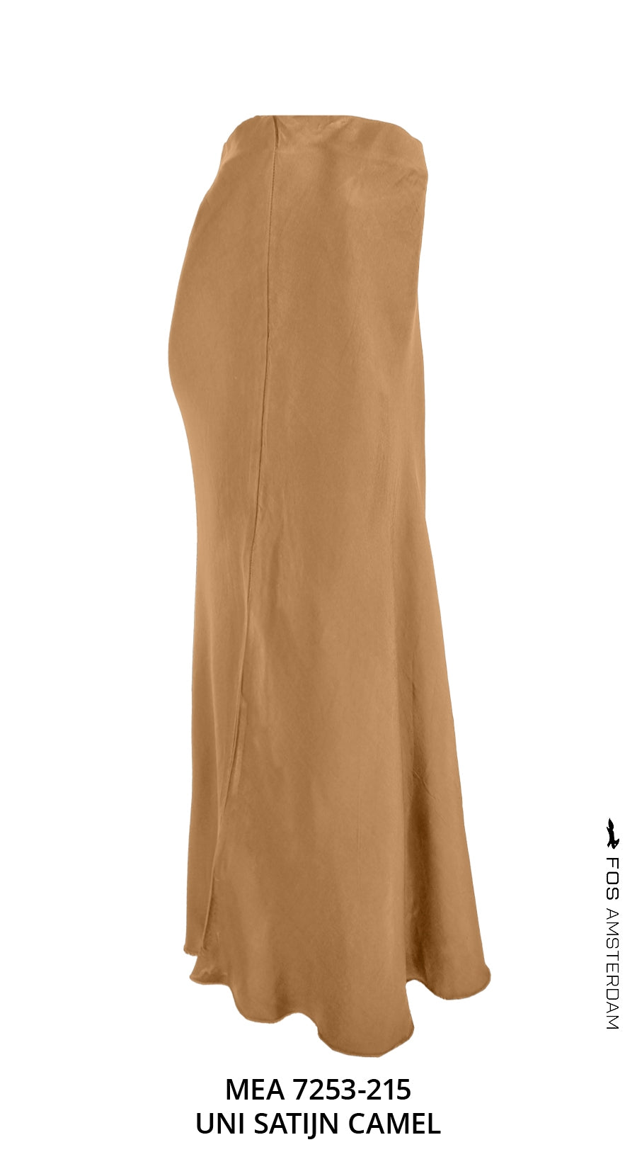 Rok - Mea Uni Satijn | Camel Rokken