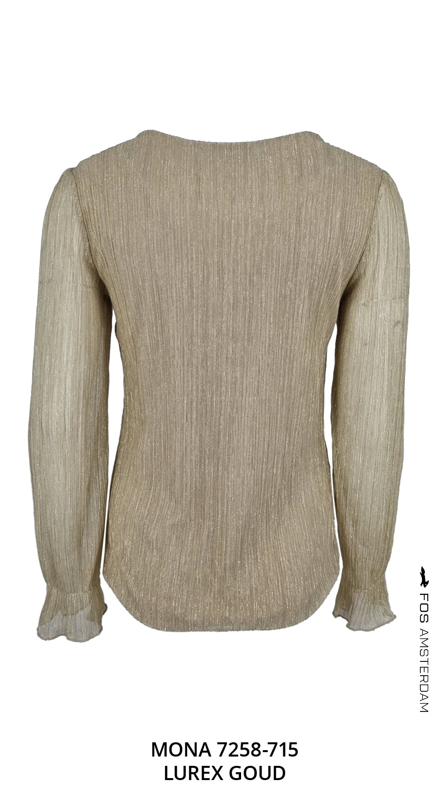 Top - Mona Lurex | Goud