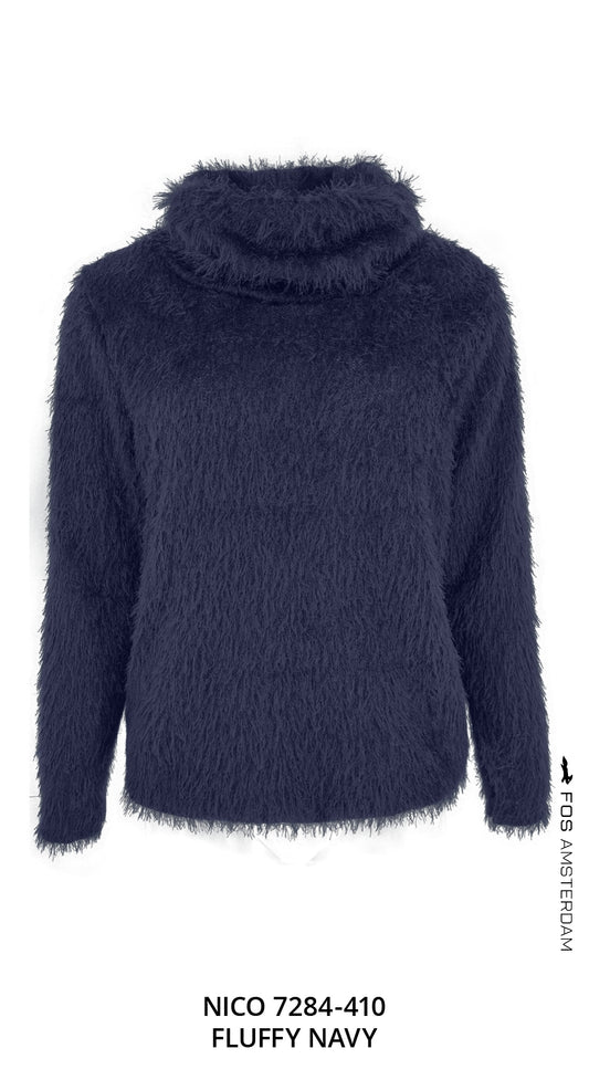 Top - Nico Fluffy Chenille | Navy