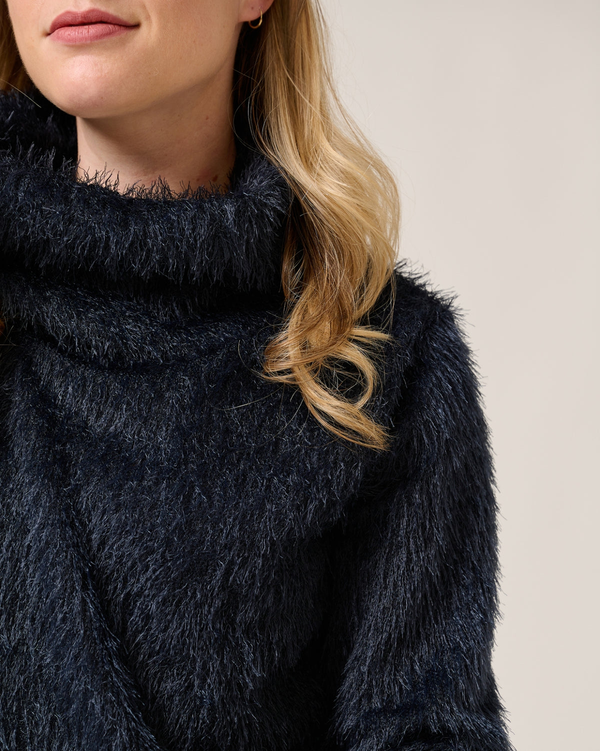 Top - Nico Fluffy Chenille | Navy