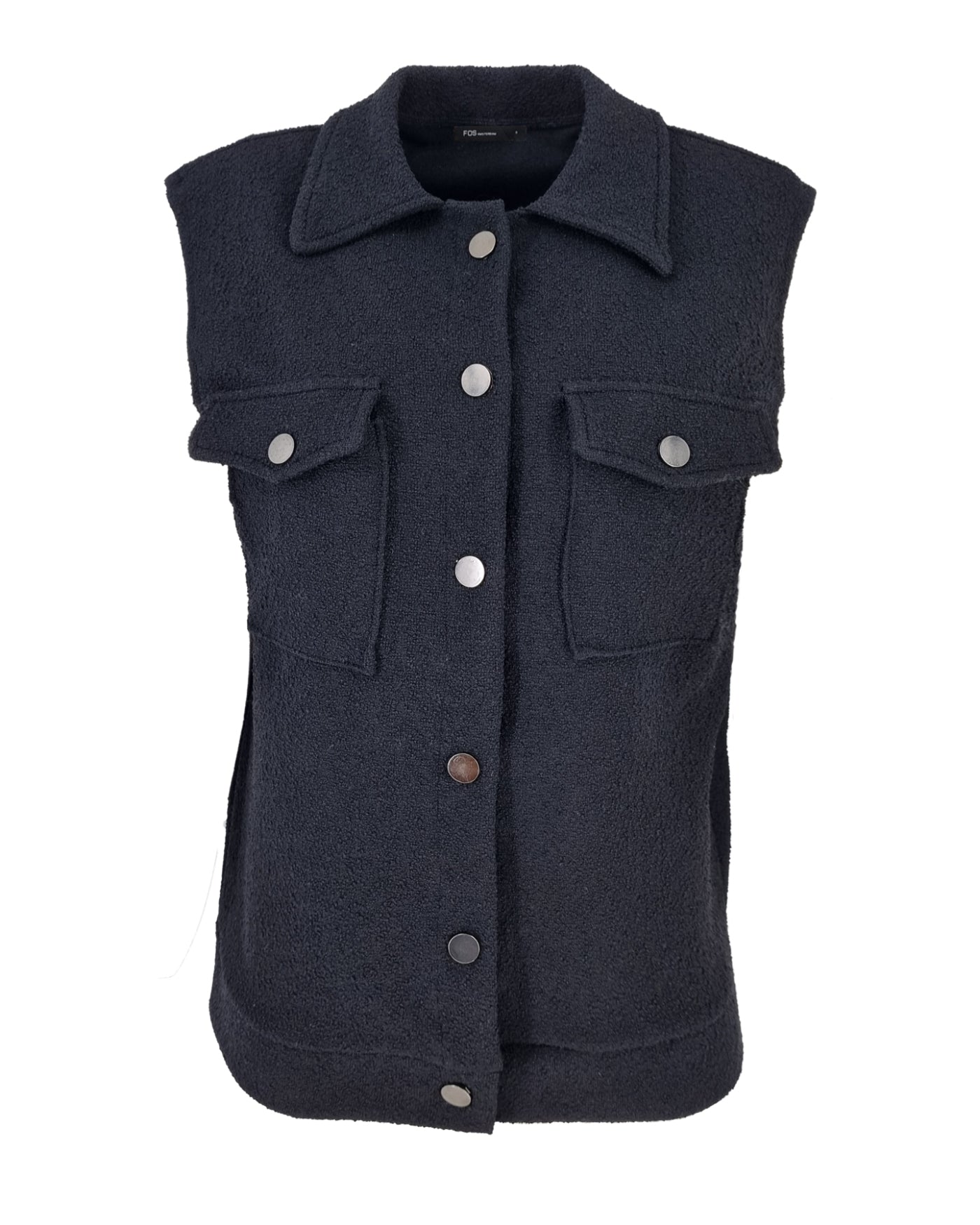 Gilet - Beertje Boucle | Zwart