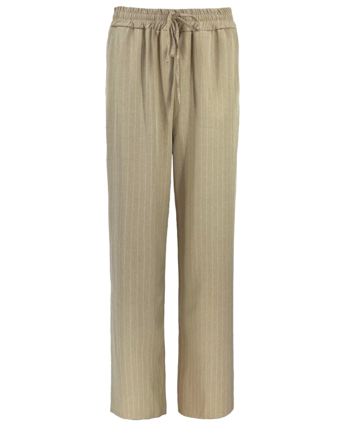 Broek - Rikki Pinstripe | Beige Broeken