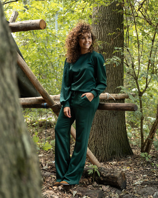 Broek - Ria Uni | Bottle Green