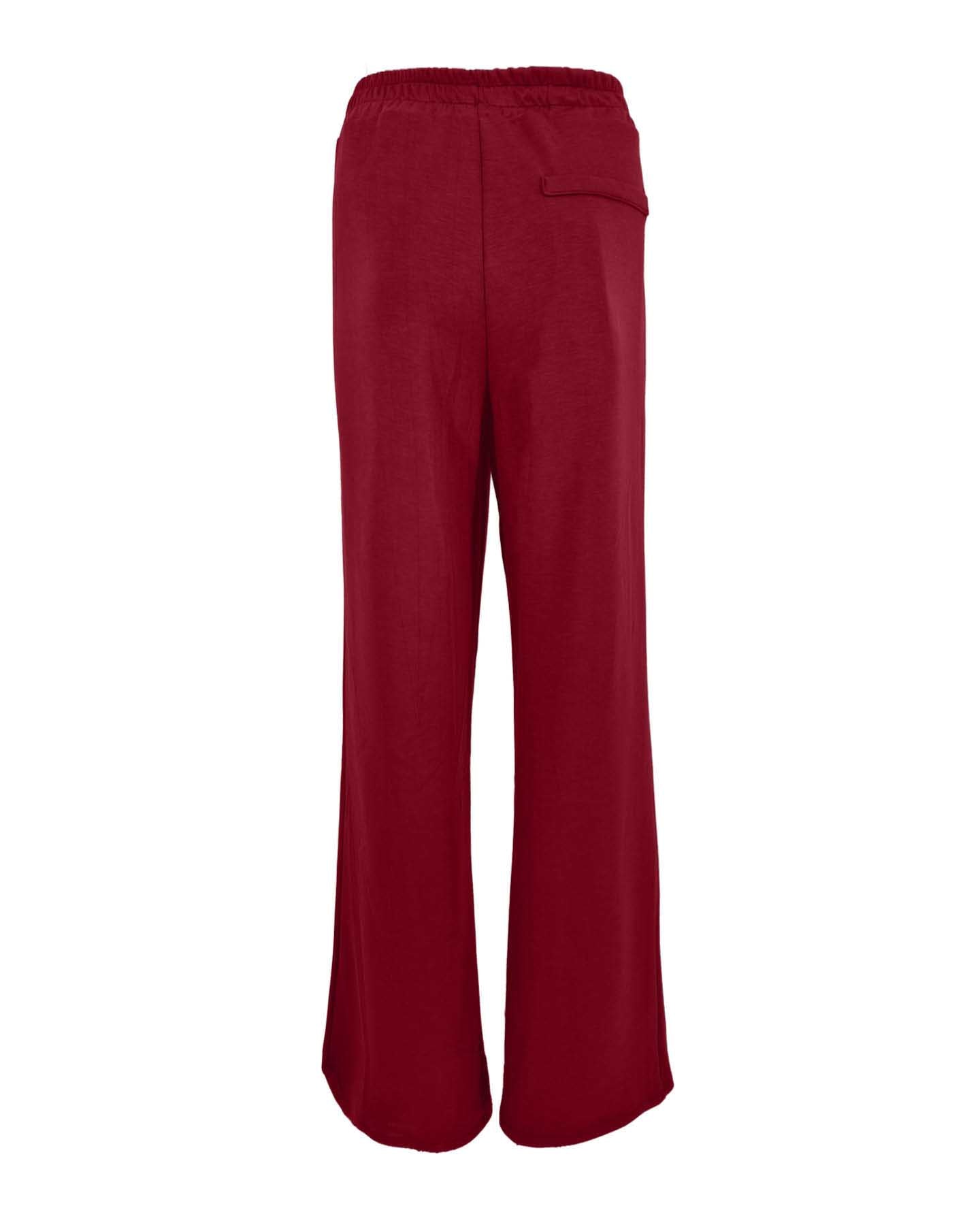 Wijde broek Ria rood