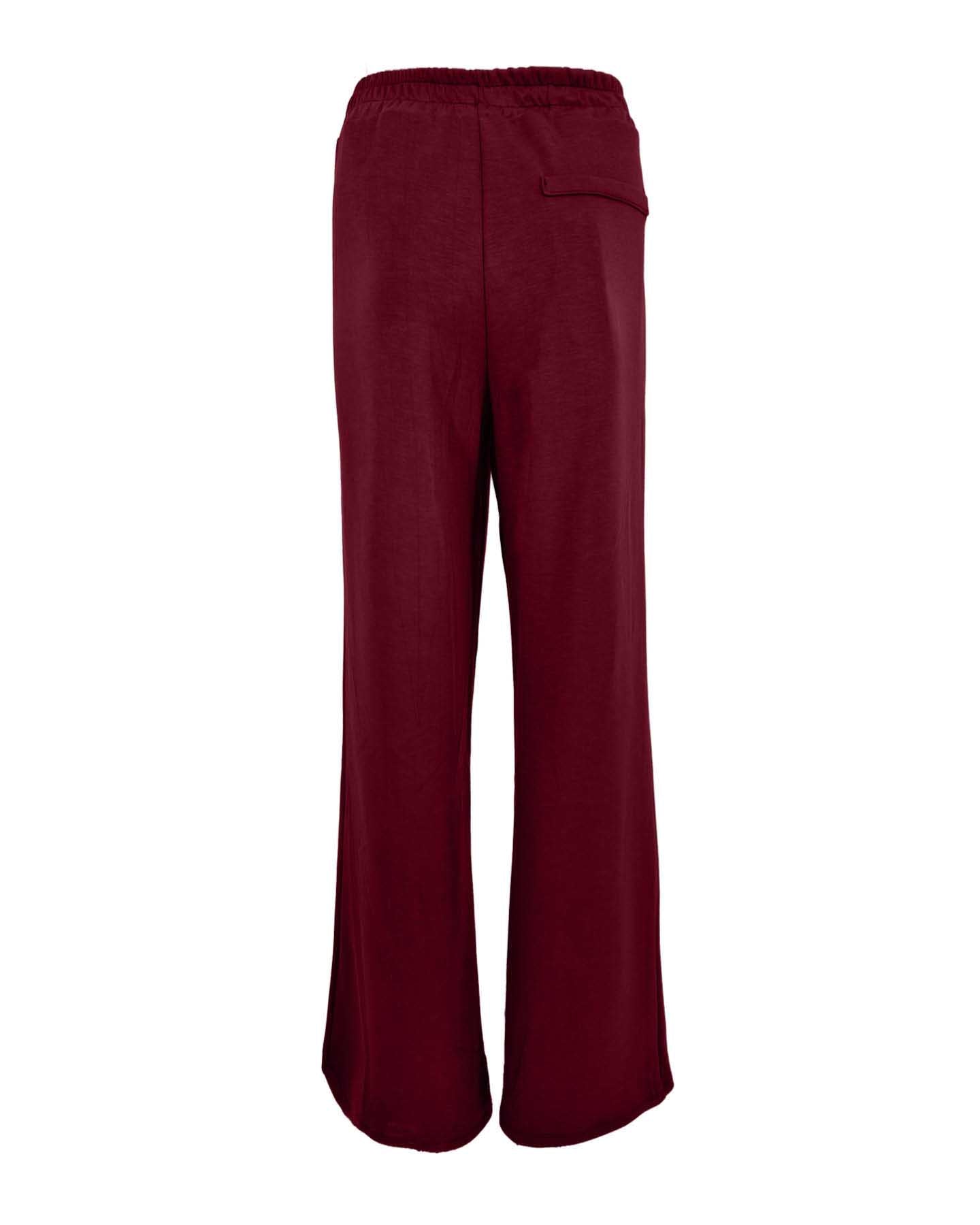 Wijde broek Ria beaujolais